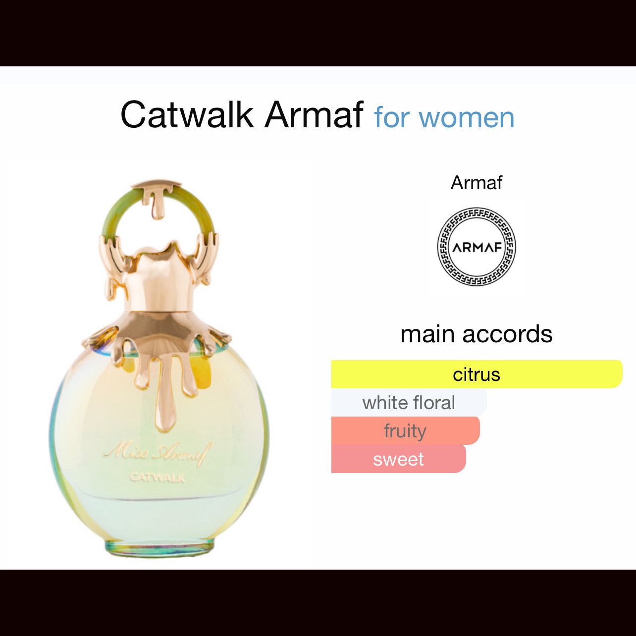 Miss Armaf Catwalk