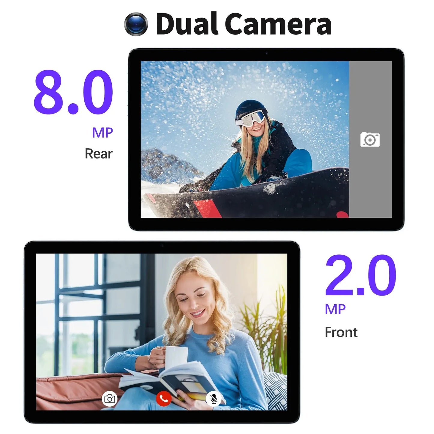 2025 PRITOM TAB11 Android 14 Tablet 10 Inch, 8GB(4+4 Expand) RAM + 128GB ROM, Octa Core, 5G WiFi, with Keyboard, Mouse, Case