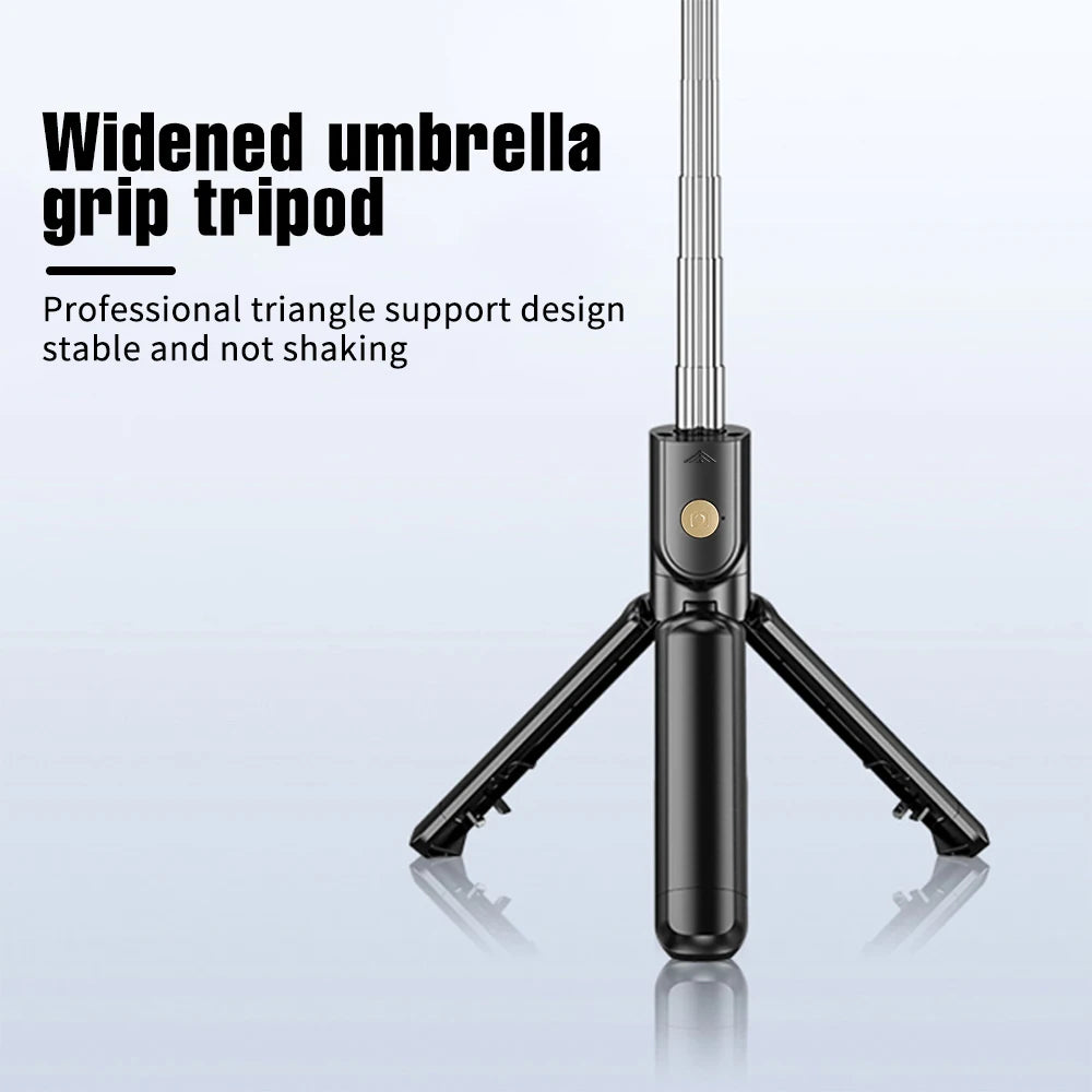 Wireless Selfie Stick Tripod Stand with Light Bluetooth Remote Extendable Tripod for iPhone Mobile Phone Tiktok Live Streaming