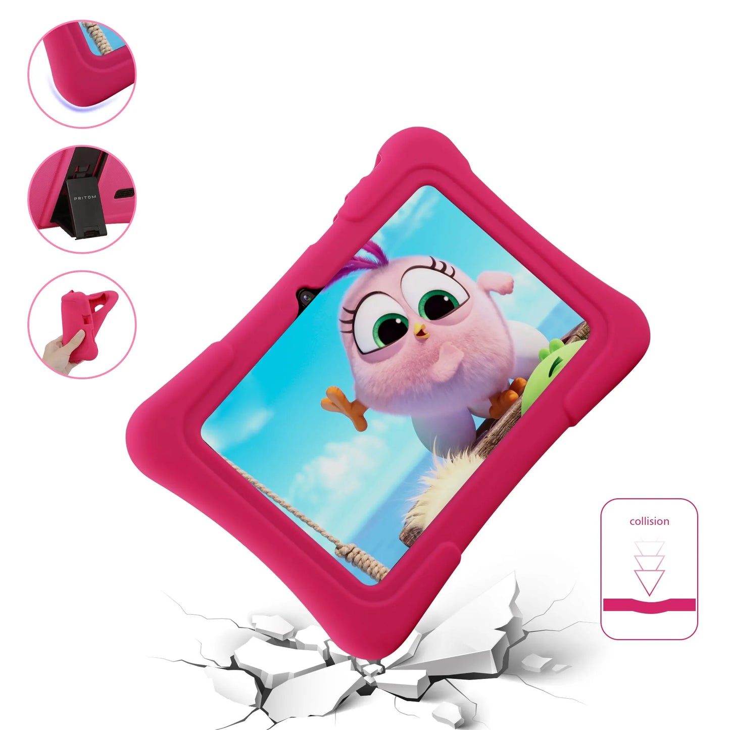 Kids Tablet,  7 Inch Kids Tablet Quad Core Android 10 32GB WiFi Bluetooth Educational Software Installed